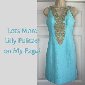 Lilly Pulitzer NWOT Serene Blue Suzette Shift Dress Size 0